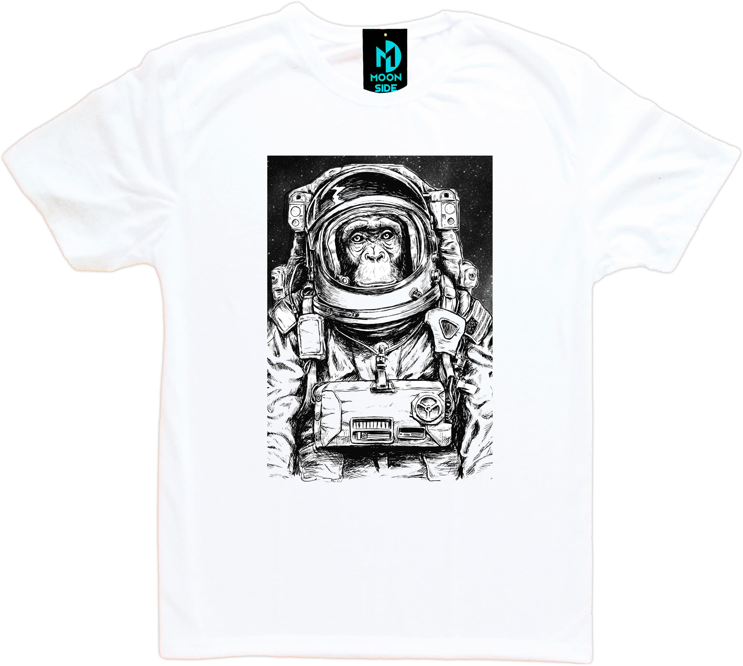 camiseta macaco astronauta