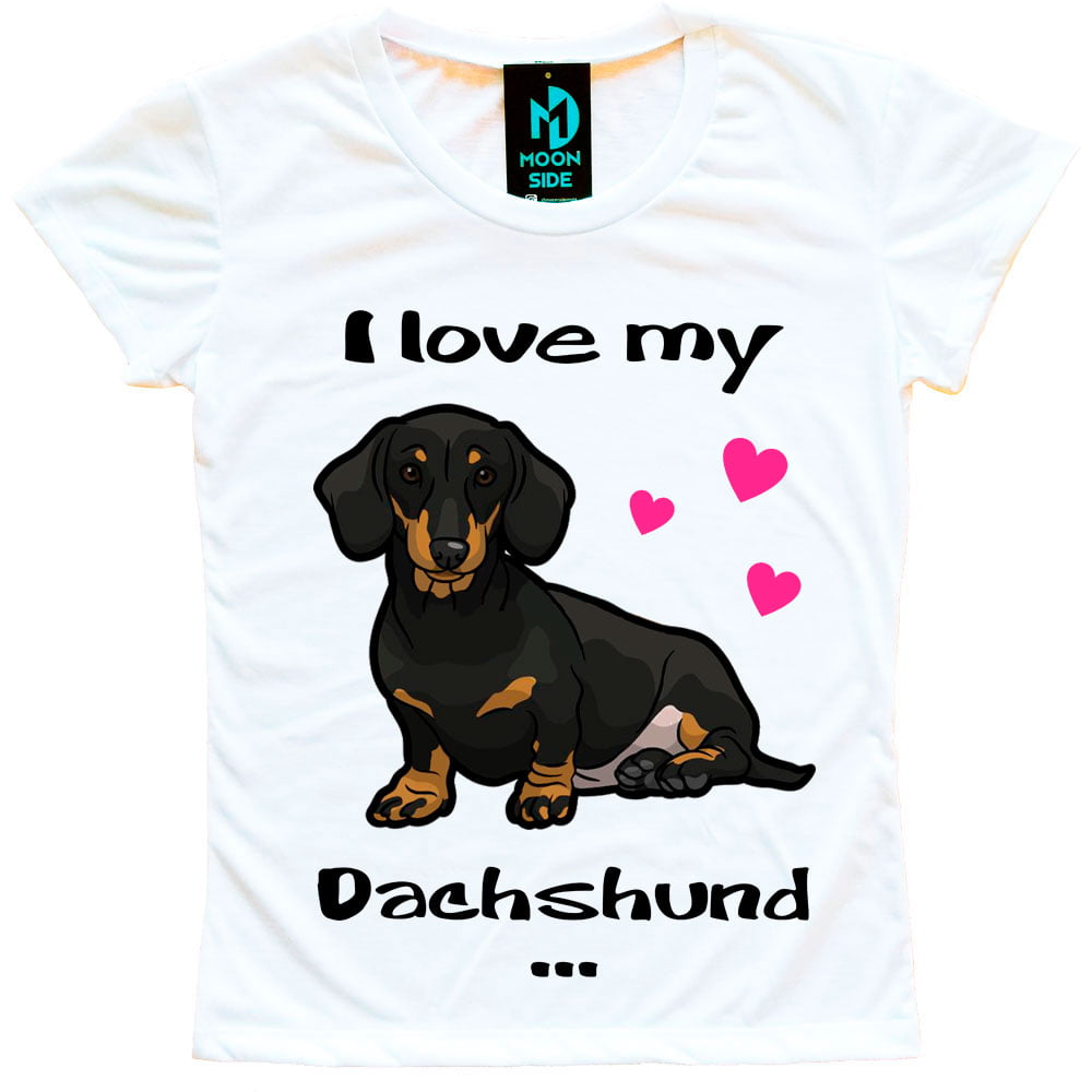 Camiseta Love My Pet  - Dachshund