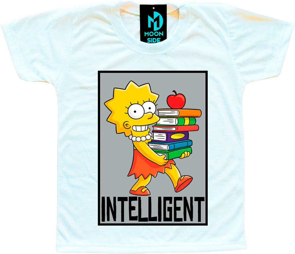 Camiseta Infantil Os Simpson's Lisa Simpson Quadro