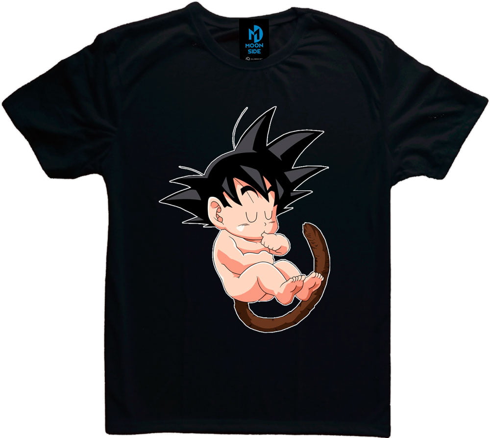 camiseta preta goku bebê