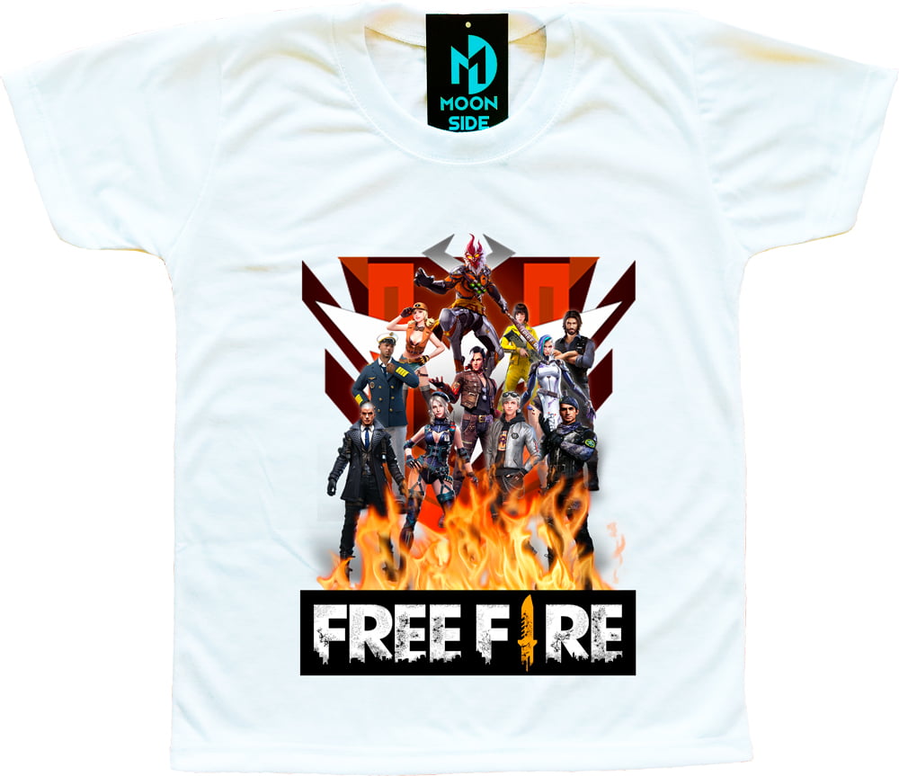 Camisa Free Fire / Camiseta Personalizada Free Fire C/ Seu Nome