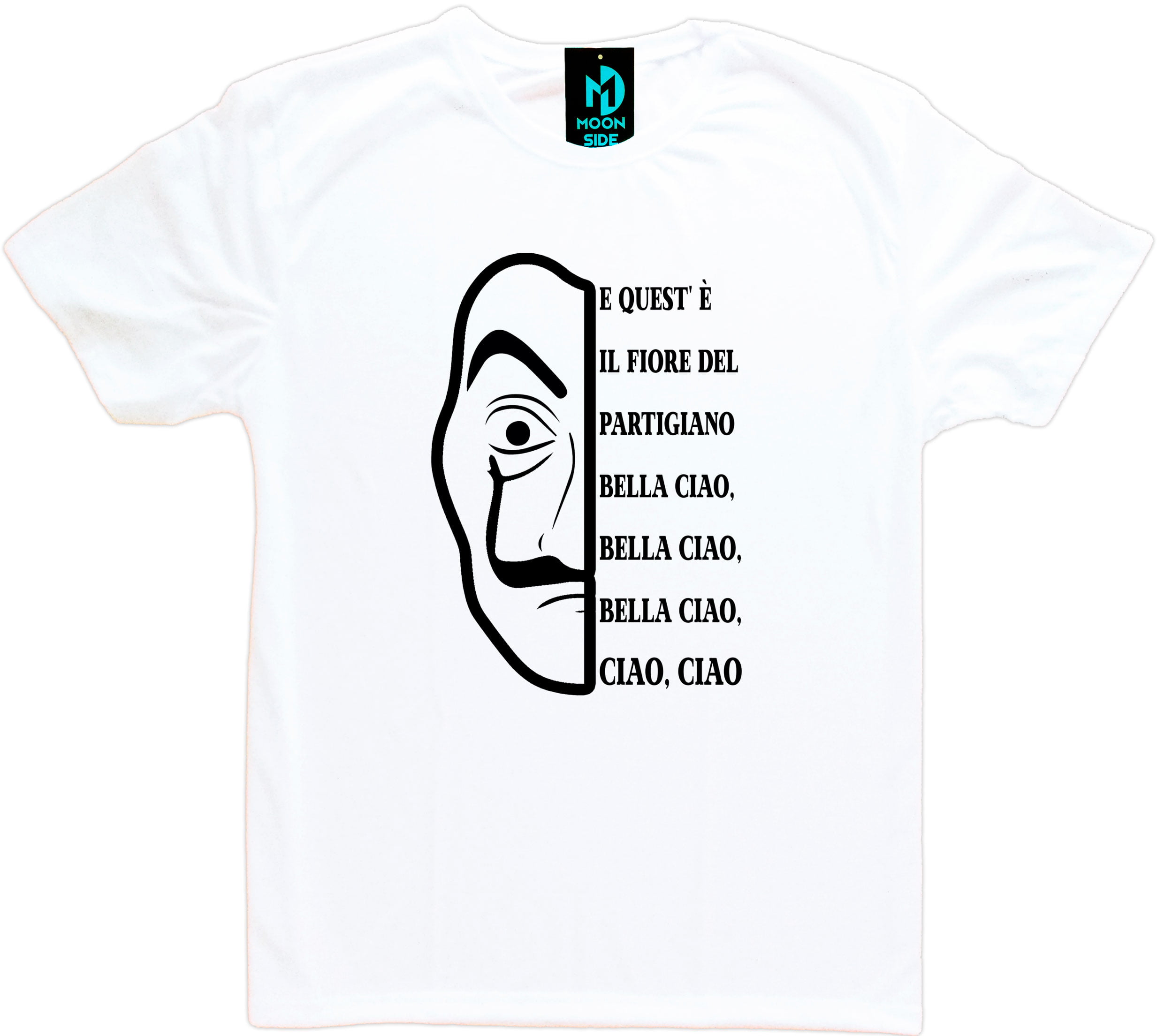 Camiseta La Casa De Papel Máscara Dali Bella Ciao