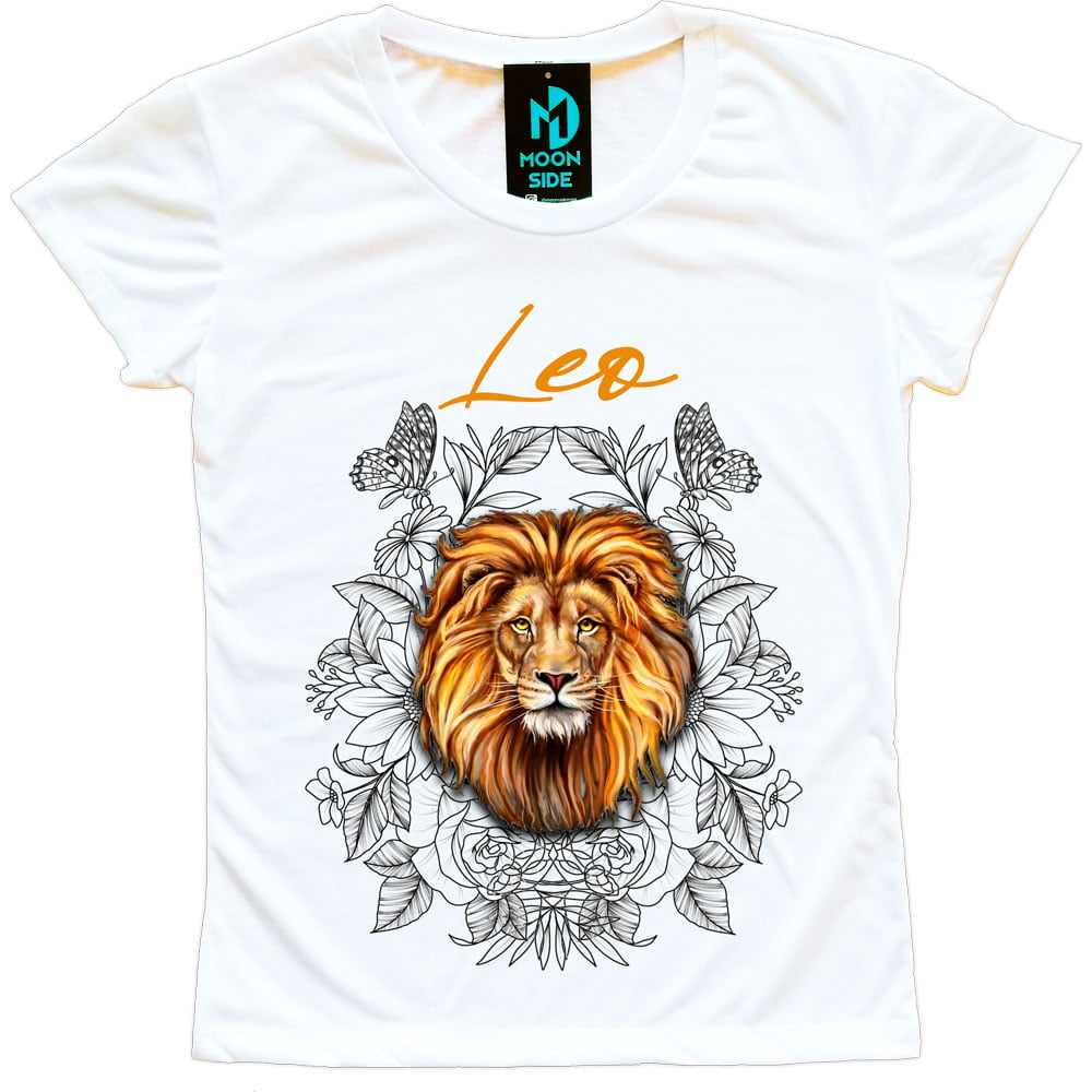 camiseta signo leão