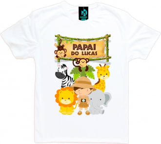 Kit 3 camisetas Safari Aniversario