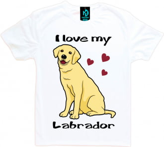 Camiseta Love My Pet - Labrador