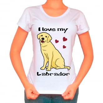 Camiseta Love My Pet - Labrador