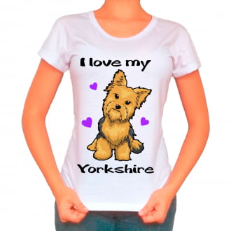 Camiseta Love My Pet - Yorkshire