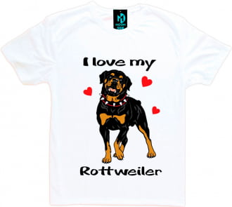 Camisetas Love My Pet - Rottweiler