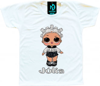 Camiseta Boneca Lol Surprise Fresh - Série Glitter - Personalizada