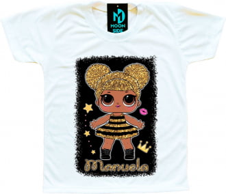 Camiseta Boneca Lol Surprise Queen Bee - Personalizada
