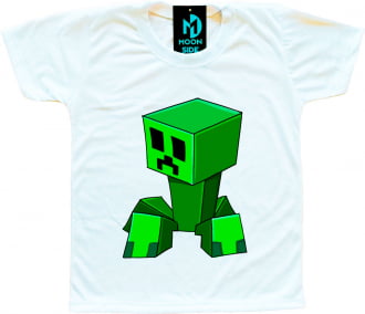 Camiseta Infantil Minecraft Modelo 3