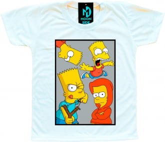 Camiseta Infantil Os Simpson's Bart Simpson Quadro