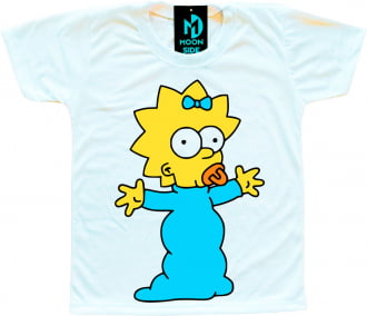Camiseta Infantil Os Simpson's Maggie Simpson