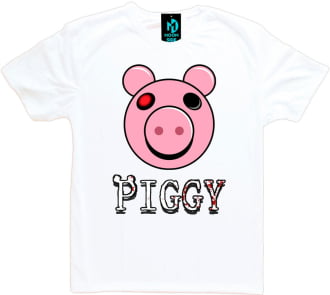 Camiseta Preta Roblox Piggy