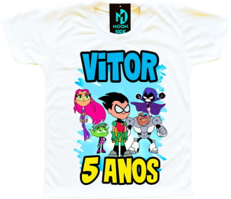 Camiseta Jovens Titãs personalizada