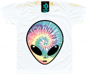 camiseta alien tie dye