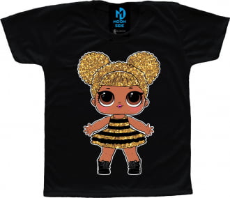 Camiseta preta lol queen bee