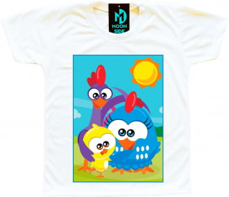 camiseta galinha pintadinha mini família