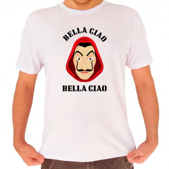 Camiseta La Casa De Papel Bella Ciao Máscara Dali