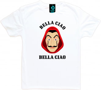 Camiseta La Casa De Papel Bella Ciao Máscara Dali